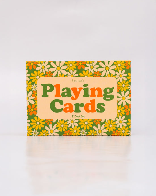 Ban Do Game Night Double Deck Playing Cards - Floral
