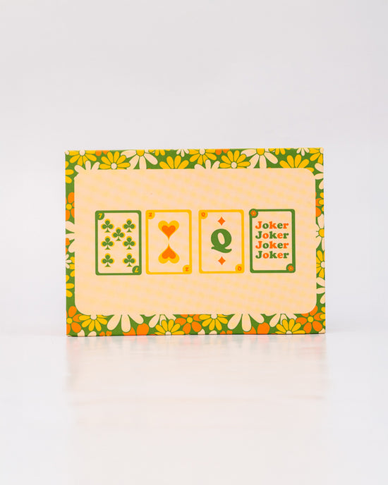 Ban Do Game Night Double Deck Playing Cards - Floral