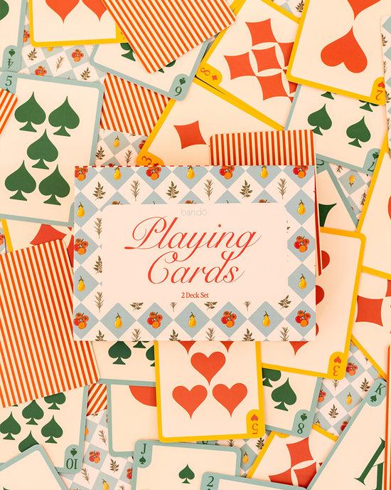 ban do Game Night Double Deck Playing Cards - Garden