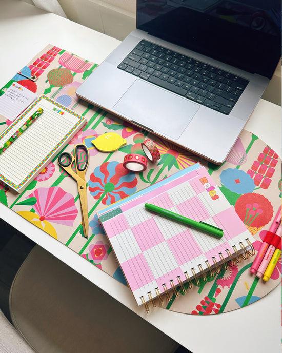 Ban Do Get It Together Desk Pad - Geometric Floral