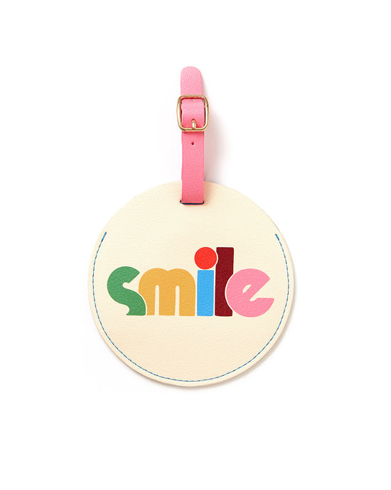 ban do Getaway Round Luggage Tag - Smile