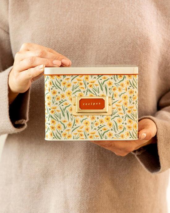 Ban Do Goldenmane Tin Recipe Box