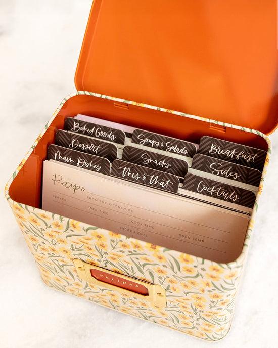 Ban Do Goldenmane Tin Recipe Box