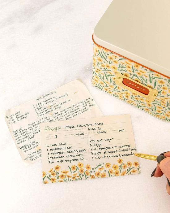 Ban Do Goldenmane Tin Recipe Box