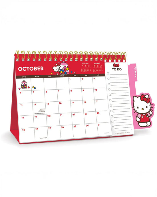 Ban Do Hello Kitty 2026 Easel Desk Calendar