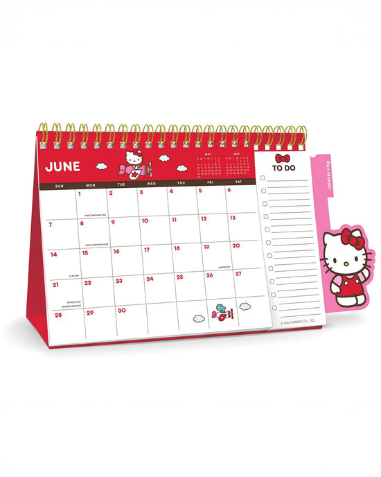 Ban Do Hello Kitty 2026 Easel Desk Calendar
