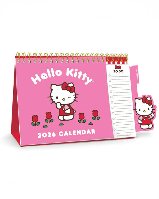 ban do Hello Kitty 2026 Easel Desk Calendar
