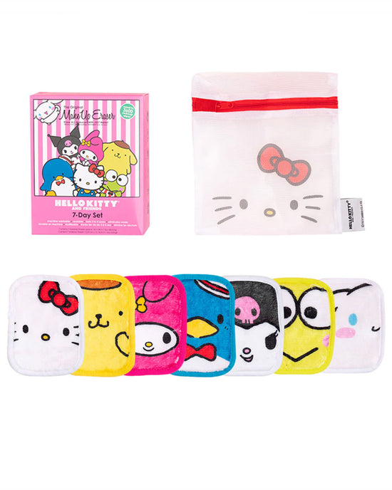 Ban Do Hello Kitty & Friends Makeup Eraser - 7 Day Set