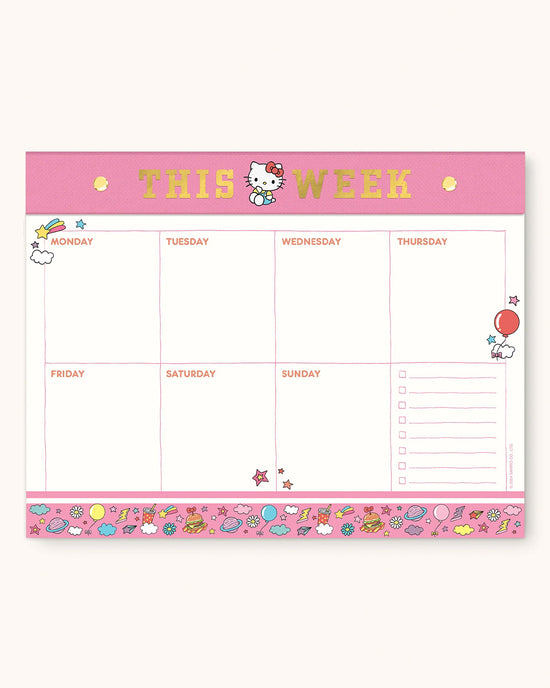 ban do Hello Kitty Weekly Desk Pad