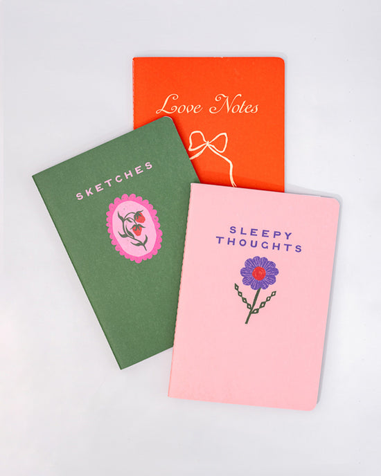 ban do Hold That Thought Notebook Set - Love Notes