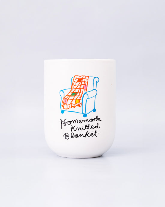 Ban Do Homemade Knitted Blanket Candle