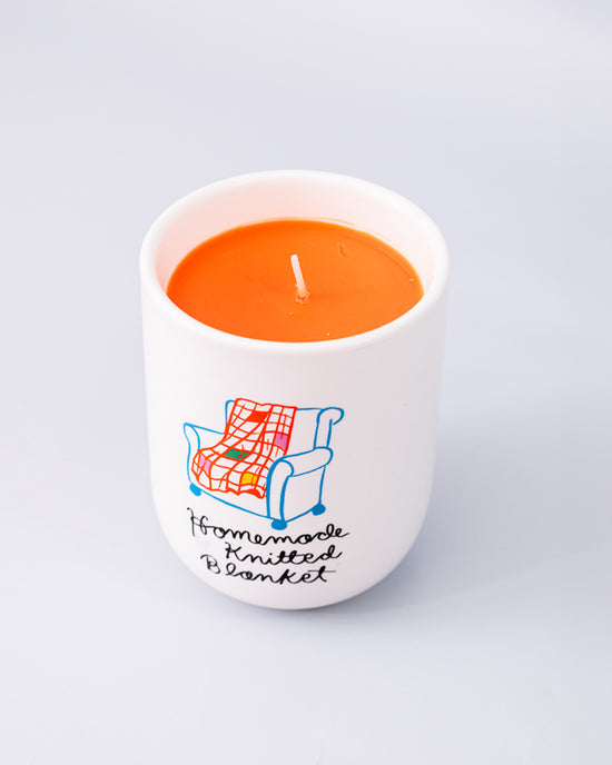 Ban Do Homemade Knitted Blanket Candle