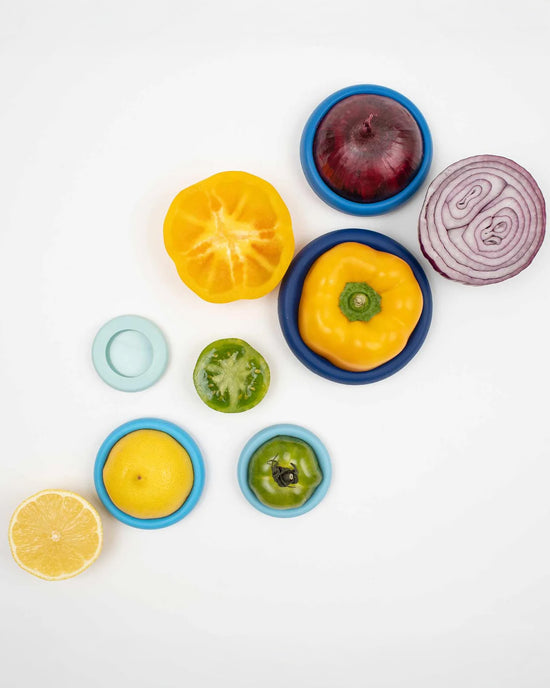 Ban Do Ice Blue Food Huggers - Set Of 5