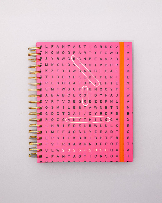 ban do Large 17-Month Academic Planner - Word Search