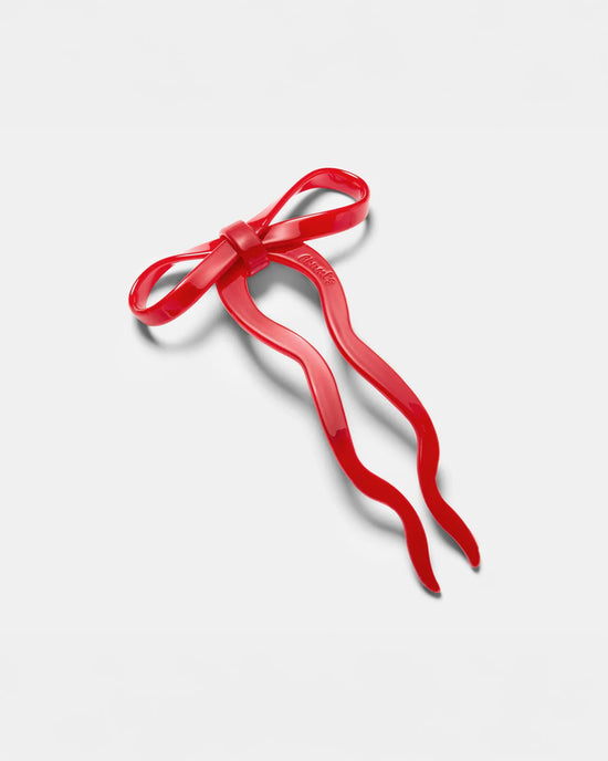 ban do Large Bow Hairpin - Cherry