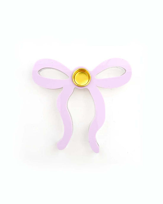 ban do Lavender Thin Bow Acrylic Candle Holder