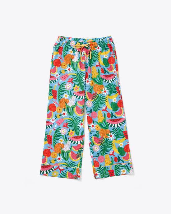 ban do Leisure Pants - Blue Tutti Frutti