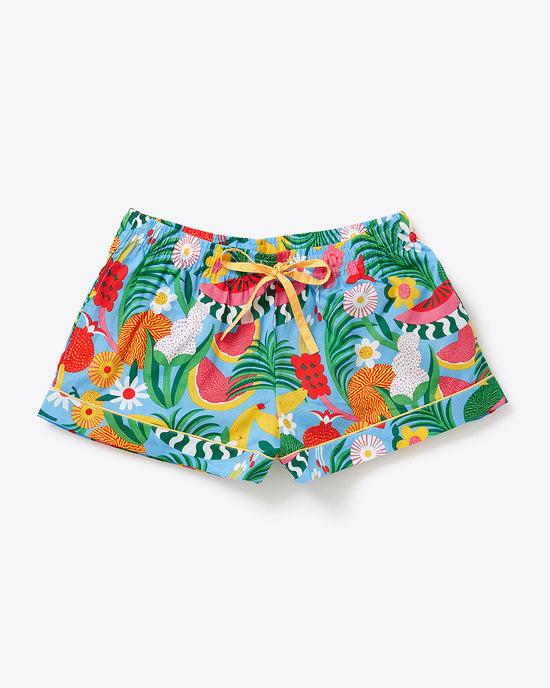 ban do Leisure Shorts - Blue Tutti Frutti
