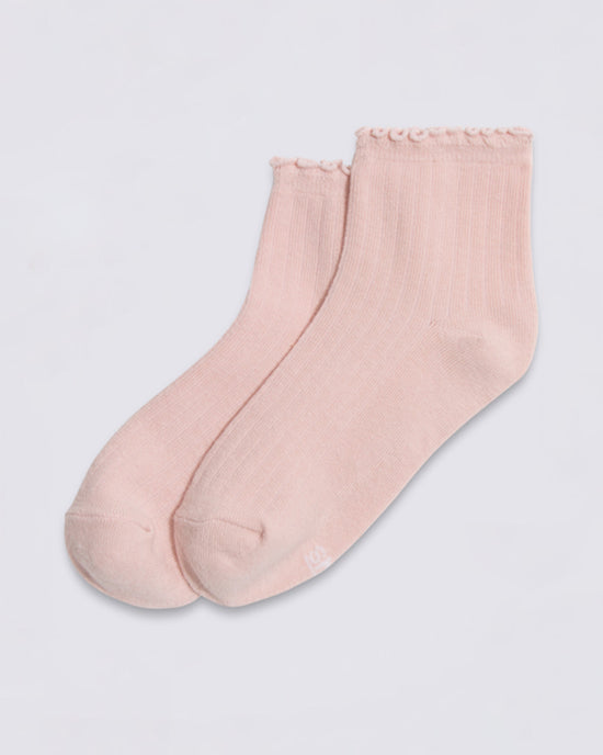 ban do Lettuce Have It Half Crew Socks - Sepia Rose