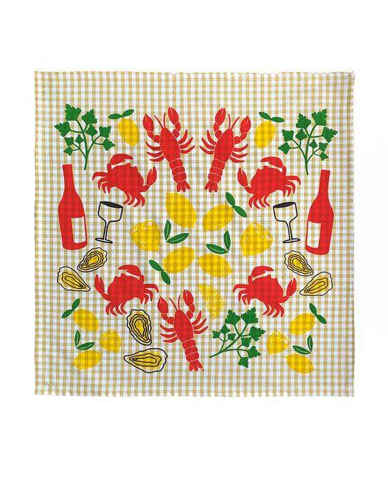 ban do Lobster Boil Tea Towel