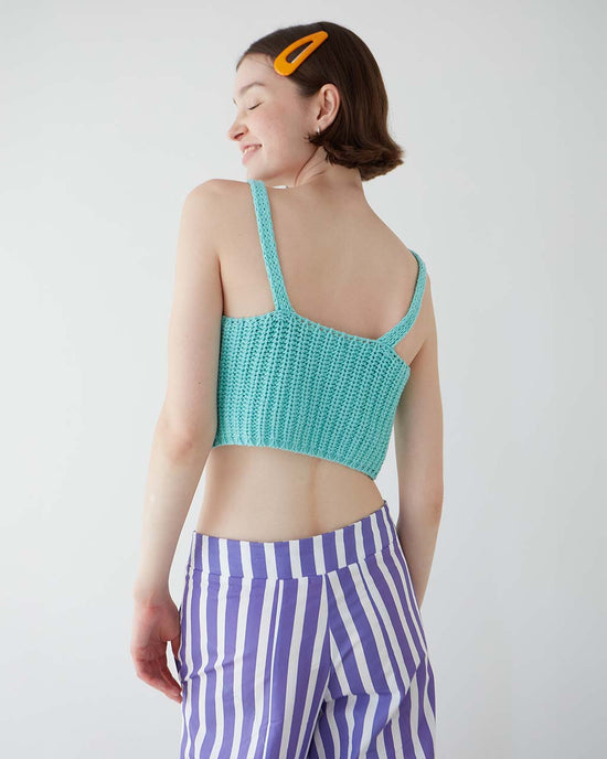Ban Do Mariquita Knitted Top - Aqua