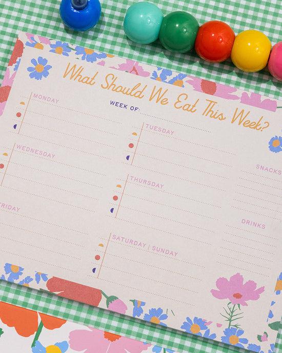 Ban Do Meal Planner And Shopping List Set - Floral