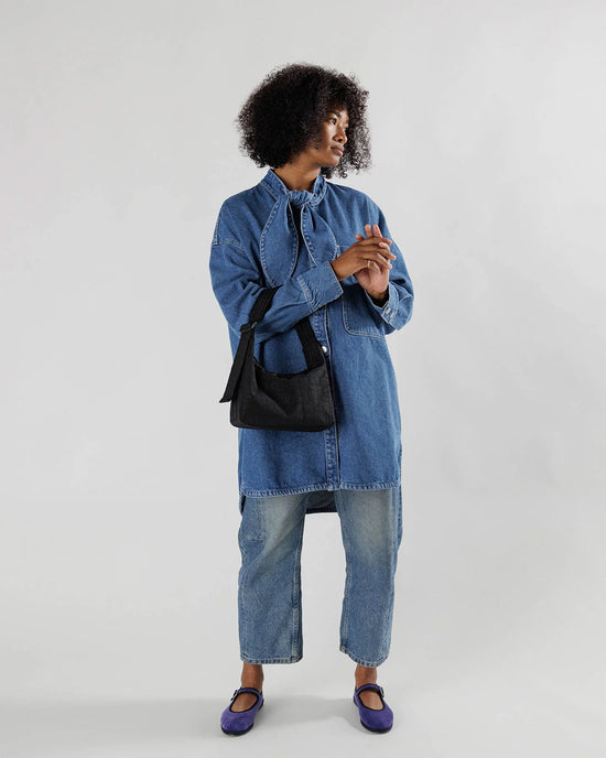 Ban Do Mini Nylon Shoulder Bag - Black