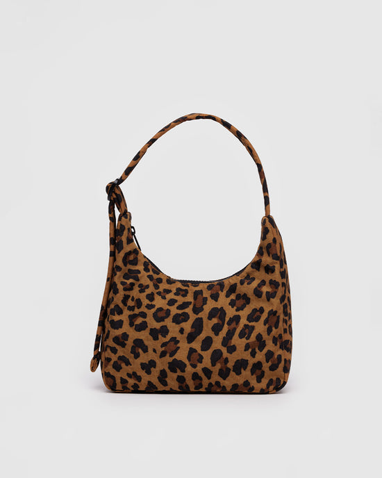 ban do Mini Nylon Shoulder Bag - Leopard