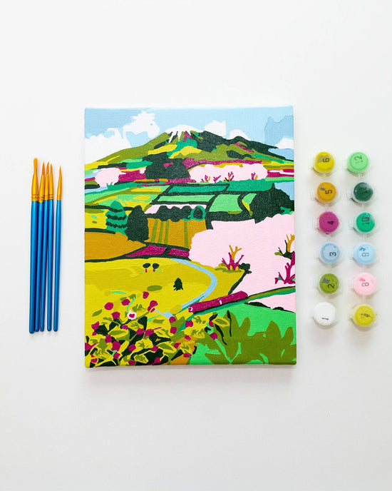 ban do Mini Paint By Numbers - Japanese Countryside