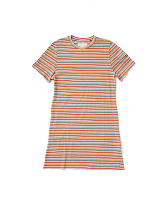 ban do Mini Vintage Stripe T-shirt Dress