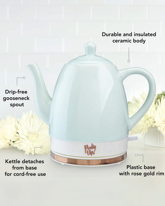 Ban Do Noelle Mint Ceramic Electric Tea Kettle