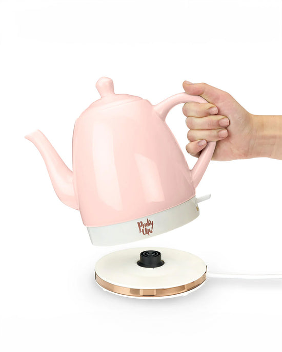 Ban Do Noelle Pink Ceramic Electric Tea Kettle