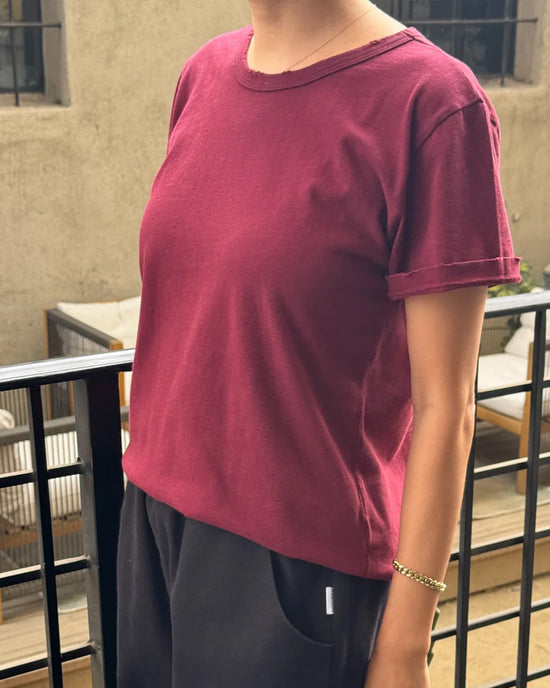 Ban Do Organic Cotton Vintage Boy Tee - Burgundy