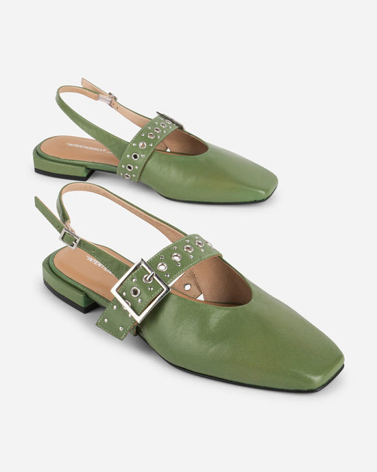 Ban Do Pearl Slingback Ballet Flat - Cactus