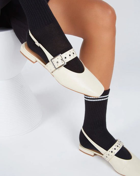 Ban Do Pearl Slingback Ballet Flat - Creme