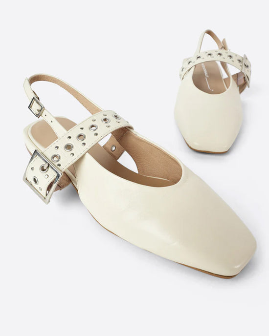 Ban Do Pearl Slingback Ballet Flat - Creme