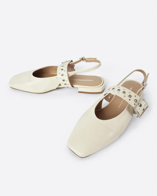 ban do Pearl Slingback Ballet Flat - Creme