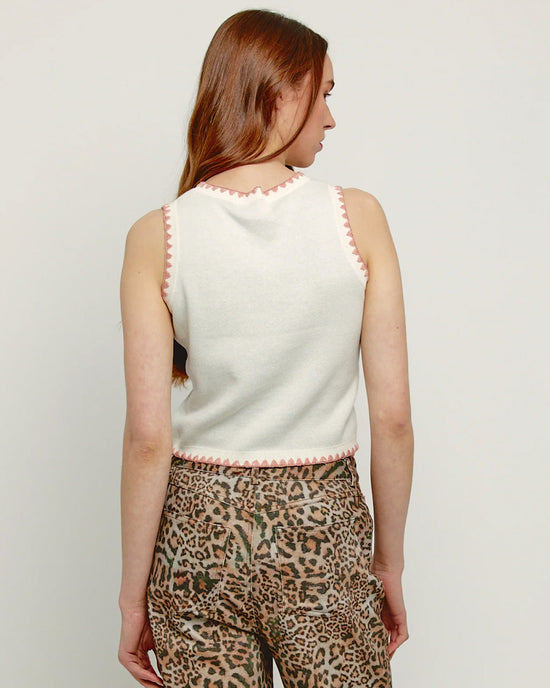 Ban Do Pink Martini Knitted Vest Top
