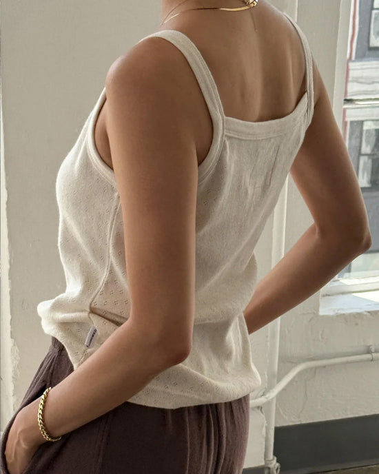 Ban Do Pointelle Eve Cami - Naturel