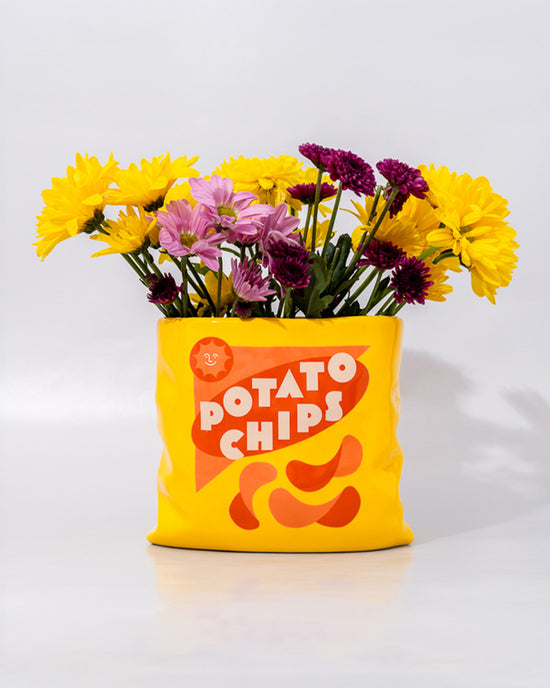 ban do Potato Chips Ceramic Vase