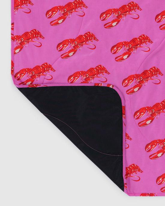 Ban Do Puffy Picnic Blanket - Pink Lobster