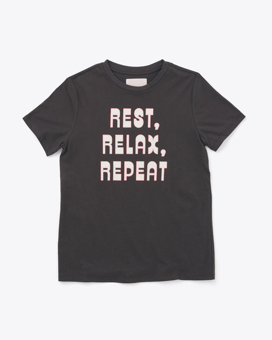 ban do Rest Relax Repeat Tee - Vintage Black
