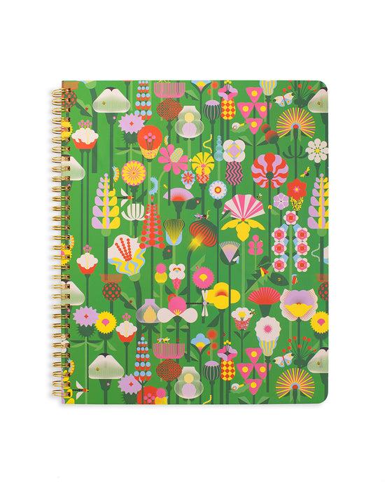 ban do Rough Draft Large Notebook - Geometric Floral