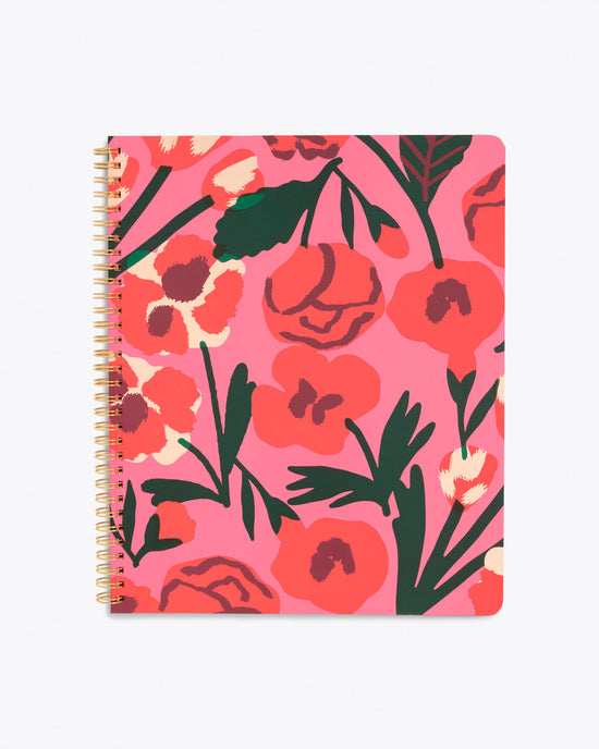 ban do Rough Draft Large Notebook - Las Flores