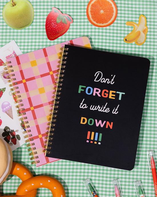 Ban Do Rough Draft Mini Notebook - Pink Plaid