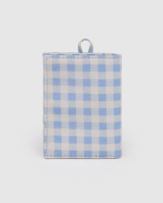ban do Snap Wallet - Light Blue Gingham