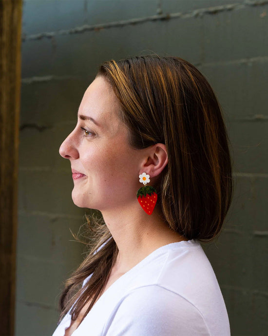 Ban Do Strawberries And Flowers Earrings