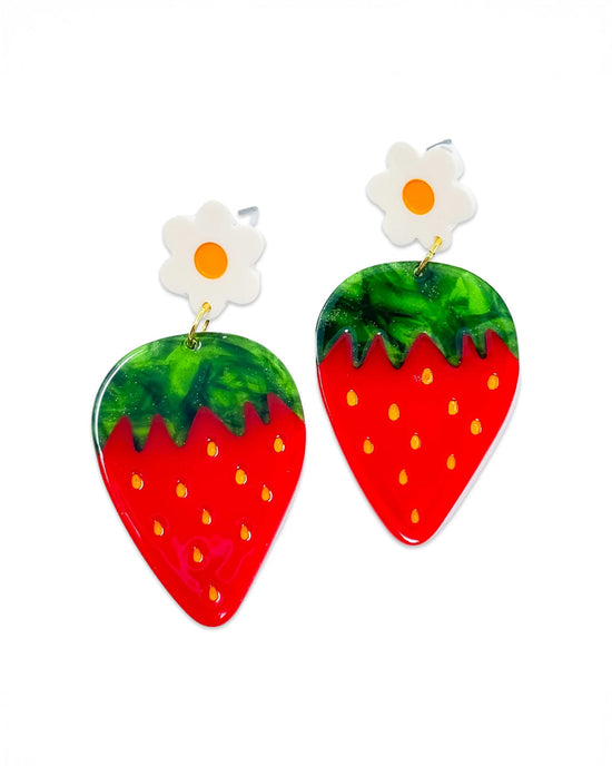 ban do Strawberries and Flowers Earrings