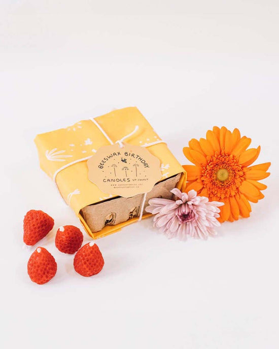 ban do Strawberry Birthday Candles - Set Of 10