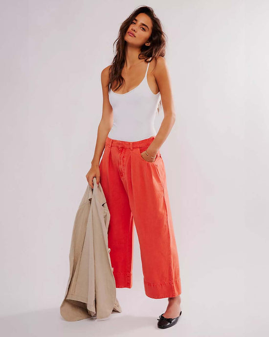 ban do Sweet Talk Chino Pants - Red Mango